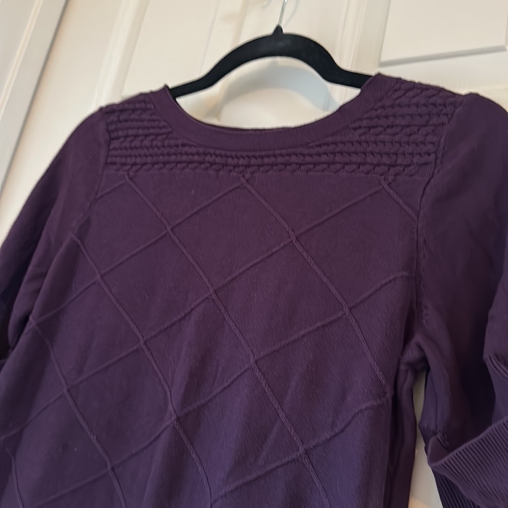 Purple fitted lightweight sweater size S - small - Picture 3 of 4